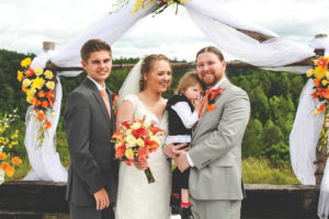 Wedding photo of Heather Predmore Isaacs and Joey Isaacs