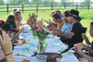 A summer feast shared by the Grow Appalachia team at GreenHouse17.