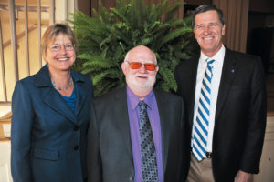 Laurie Roelofs, Burt Boyer, and President Lyle Roelofs