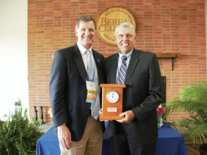 Larry Woods with President Roelofs