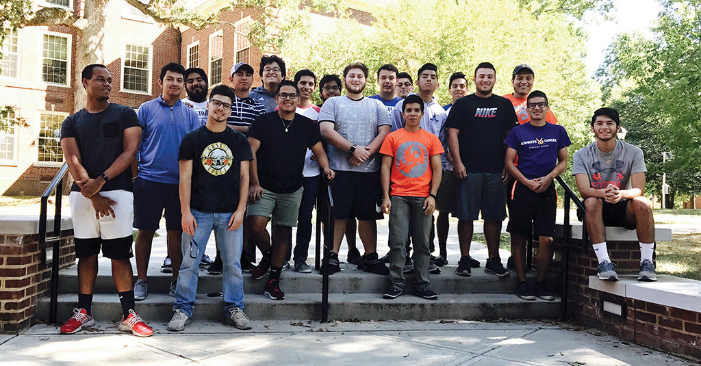 Group of Latino Male Initiative students.