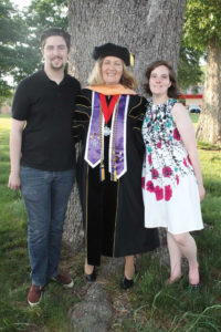 Group photo of Sharon Robb Allen at graduation