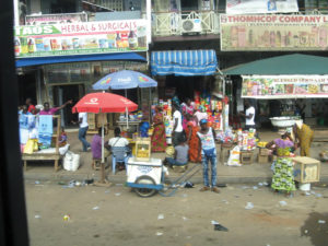 Street vendor in Ghana