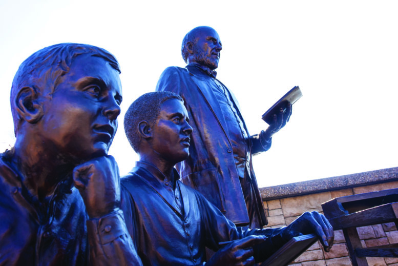 Three sculptures to commemorate the sesquicentennial of Berea College