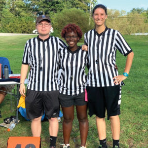 Intramural football student referees