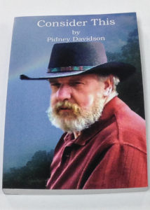 Pidney Davidson ’76's book cover for Consider This