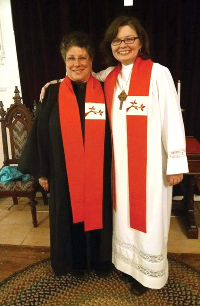 Reverend Chrissy Cataldo and Reverend Sandra Green