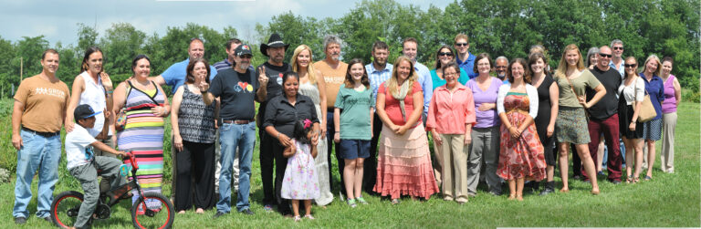 Cooke, DeJoria, and members of the Peace, Love & Happiness Foundation meet with a Grow Appalachia group in Lexington, KY.