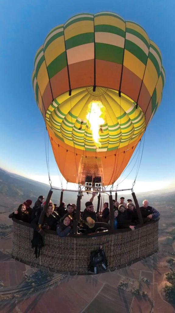 Clements hot air balloon ride