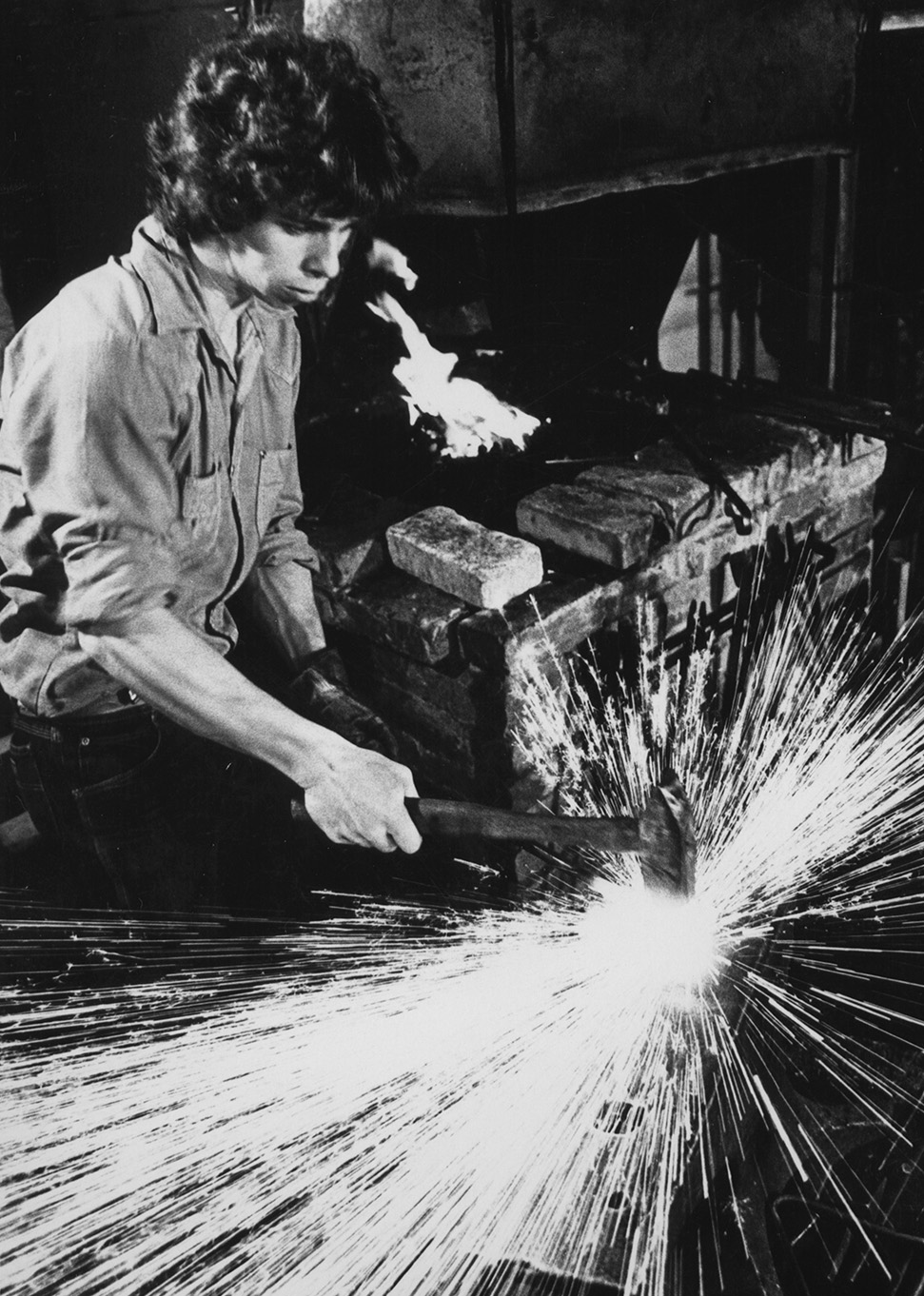 Student iron worker ca. 1970