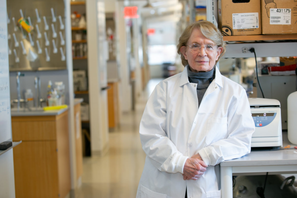 Portrait of Trudy Morrison ’63 runs the Morrison