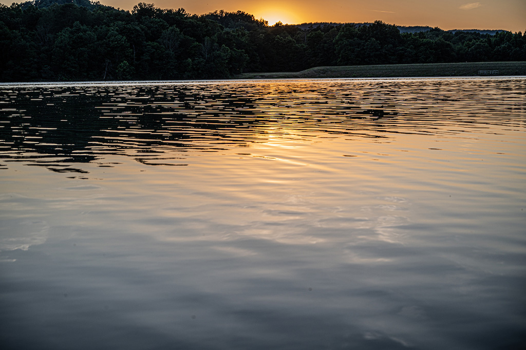 Sunset at Owsley Fork Reservoir