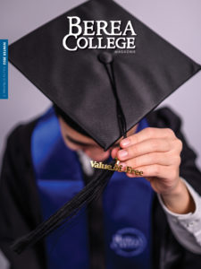 Winter 2022 Cover: a student in graduation cap with a Value of Free tag