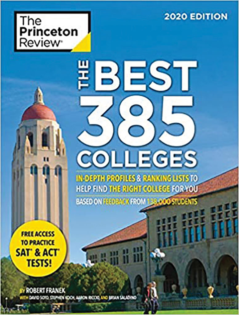 Cover of the Best 385 Colleges Book from the Princeton Review