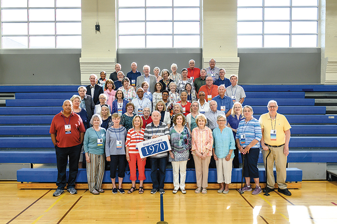 Group photo of the Class of 1970