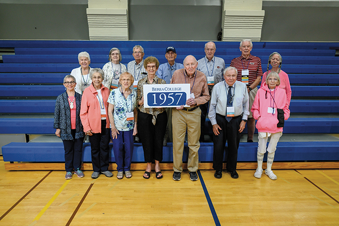 Group photo of the Class of 1957