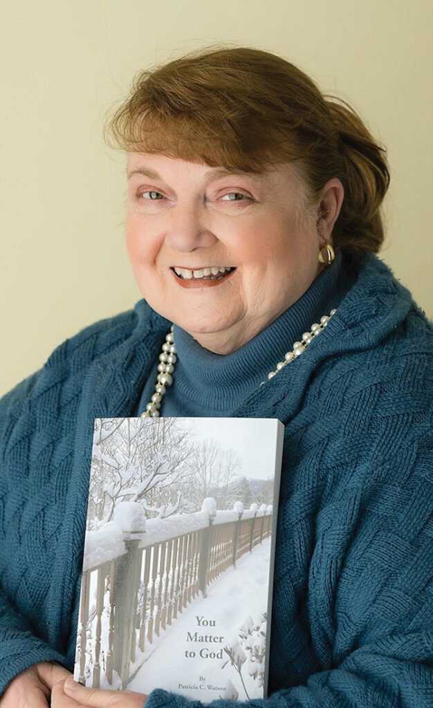 Photo of Patricia Watson holding her book You Matter to God