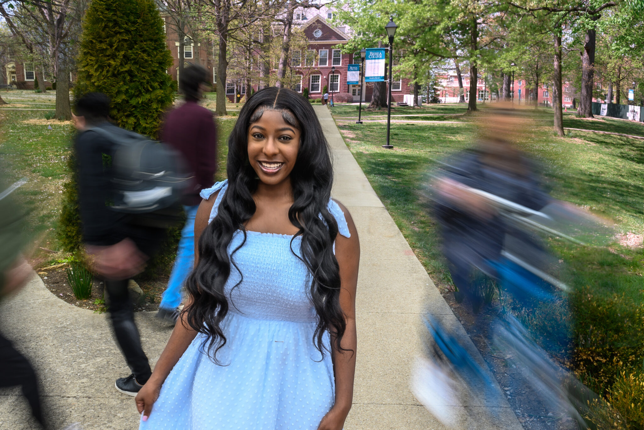 portrait of Destiney McCoy surrounded by blurred motion