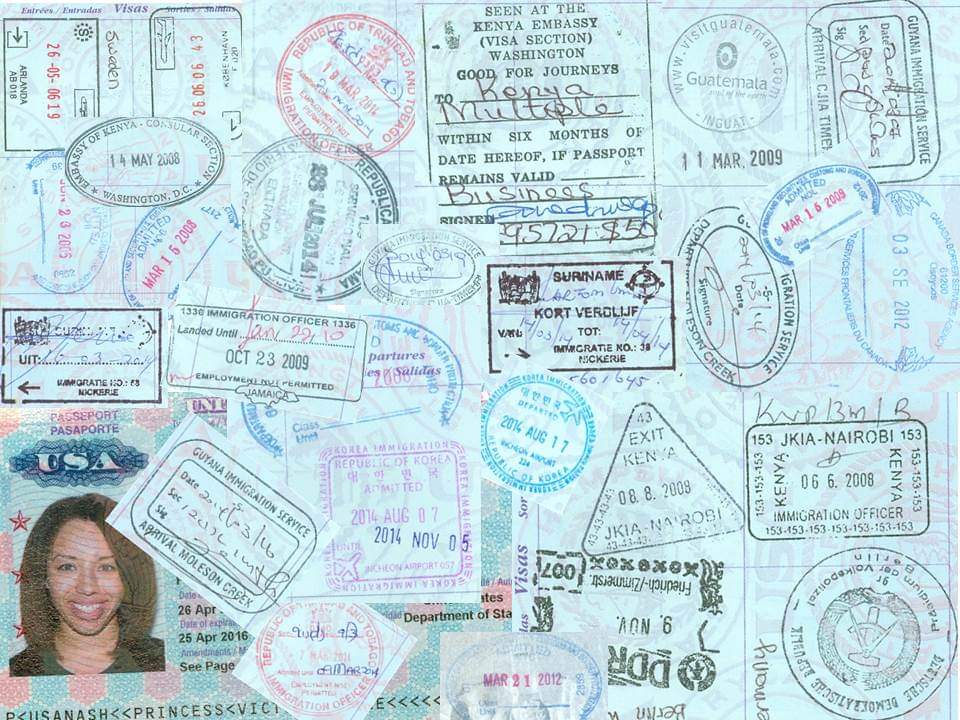 image of a super packed passport