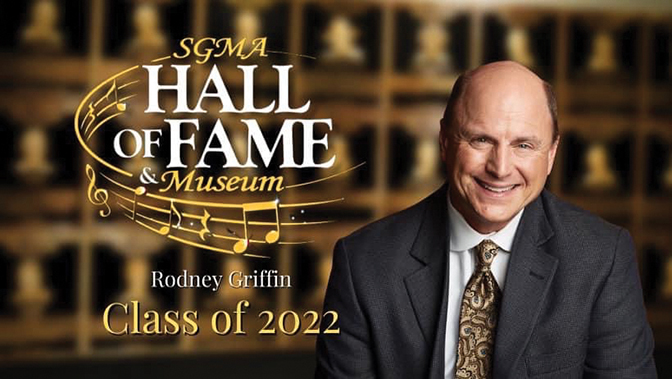 Photo illustration of Rodney Griffin's acceptance into the Southern Gospel Music Hall of Fame 