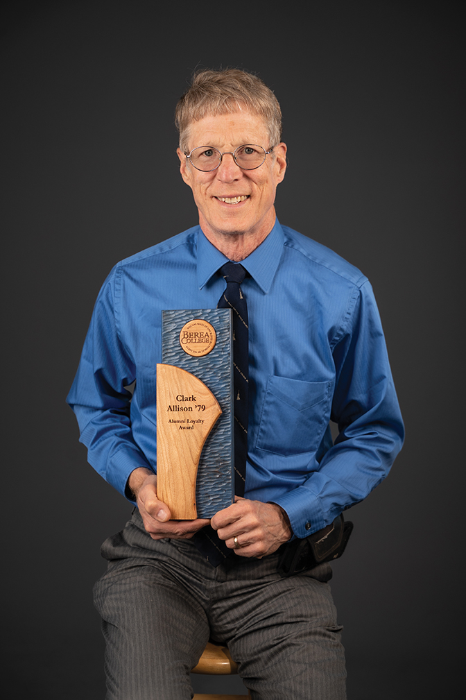 Portrait of Clark Allison with his Alumni Loyalty Award