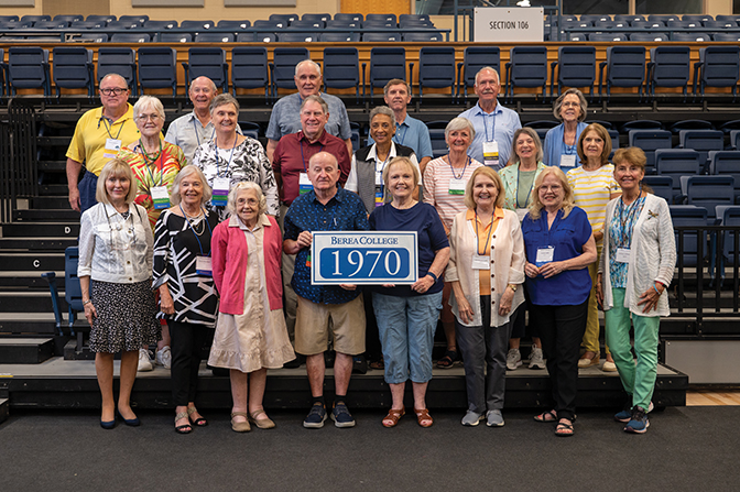 Group photo of the Class of 1970 at Summer Reunion 2025