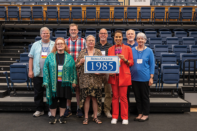 Group photo of the Class of 1985 at Summer Reunion 2025