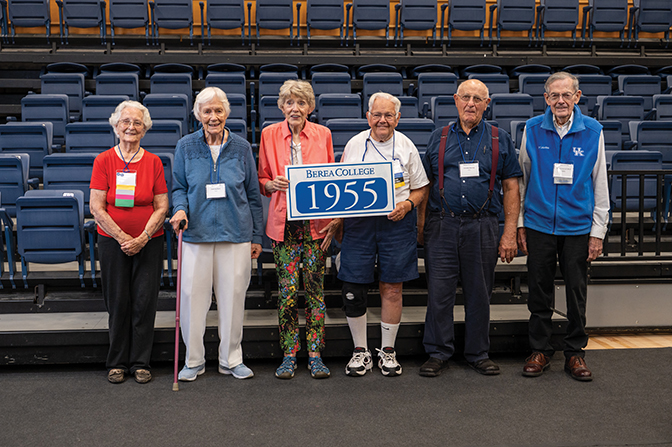 Group photo of the Class of 1955 at Summer Reunion 2025