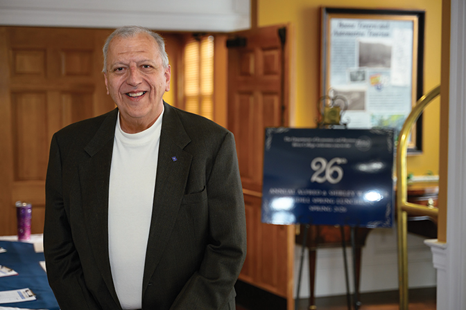 Defying the Odds Don Caudill poses for a photo during the 26th senior celebration for Berea College business students.